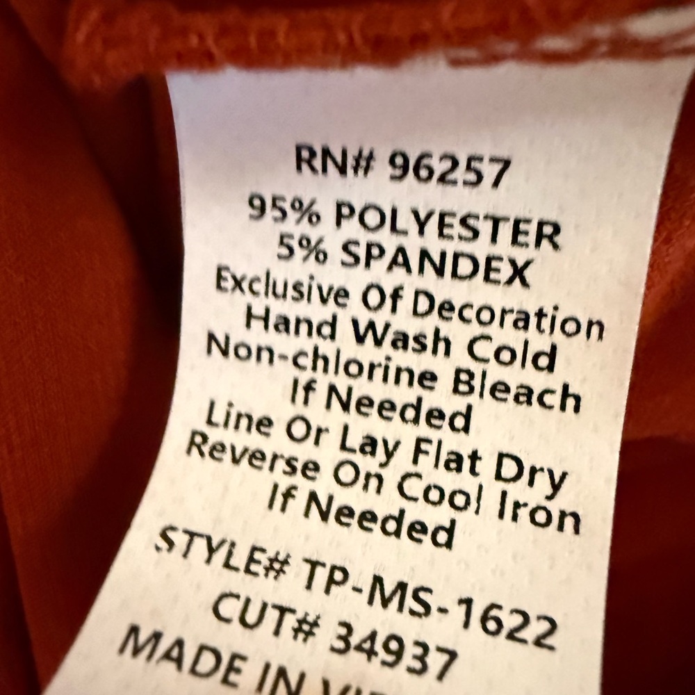 PerSeption Concept Rust Tunic with Button Placket… - image 2